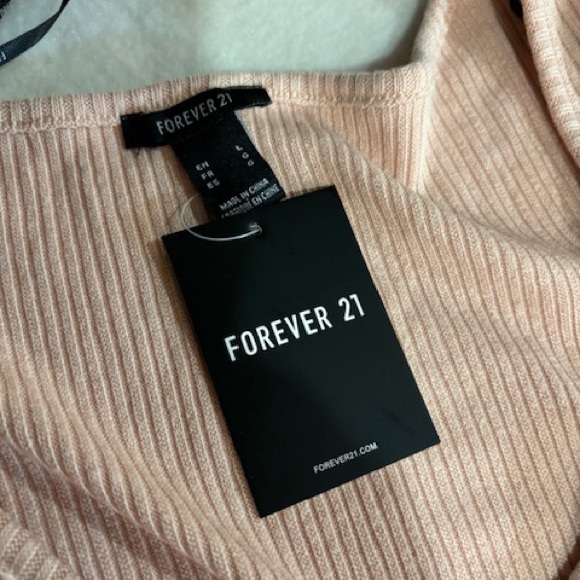 Forever 21 Button Down Dress Size LG NEW - Picture 2 of 5